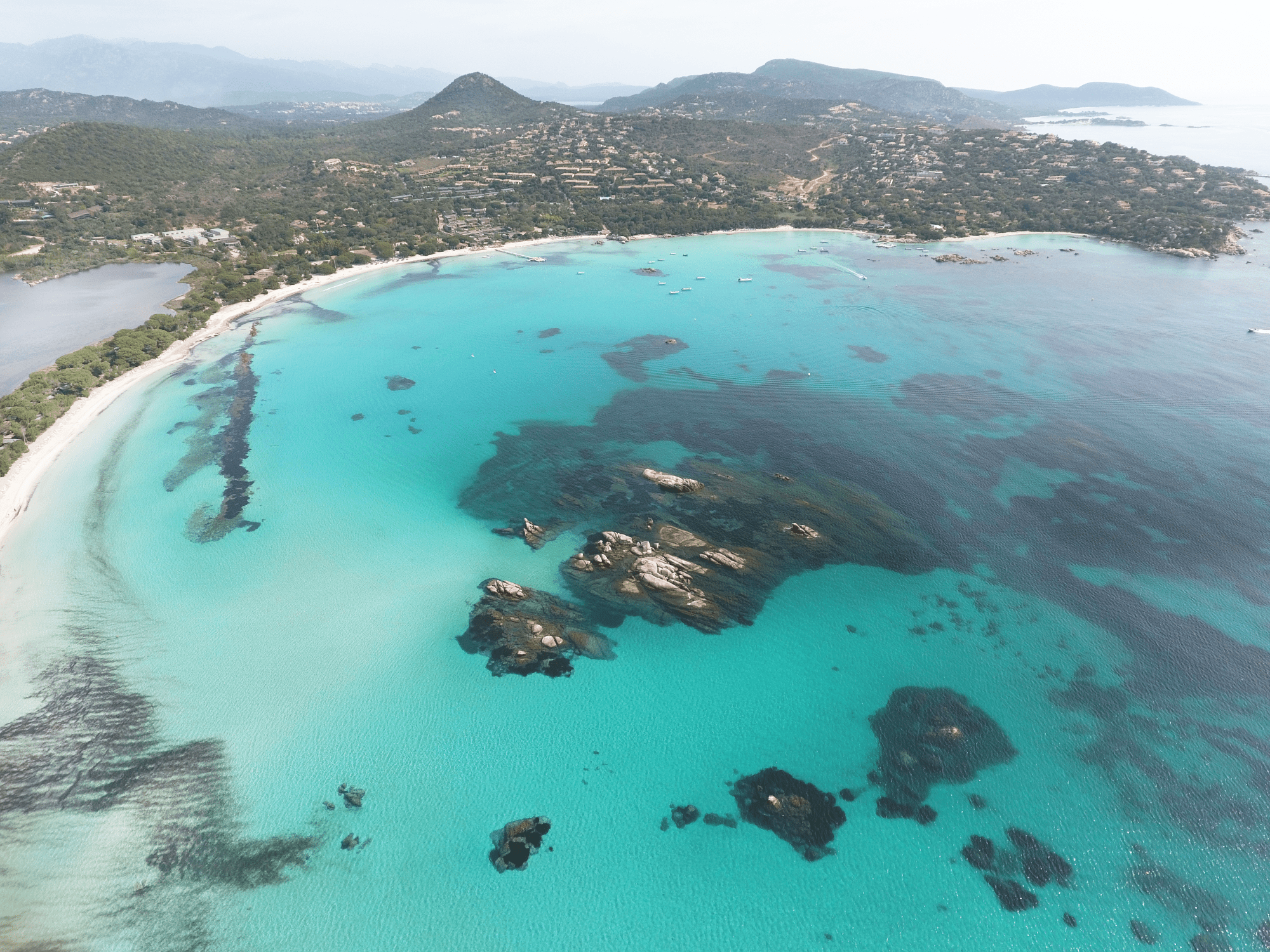 Plage Santa Giulia Porto-Vecchio lagon turquoise Corse