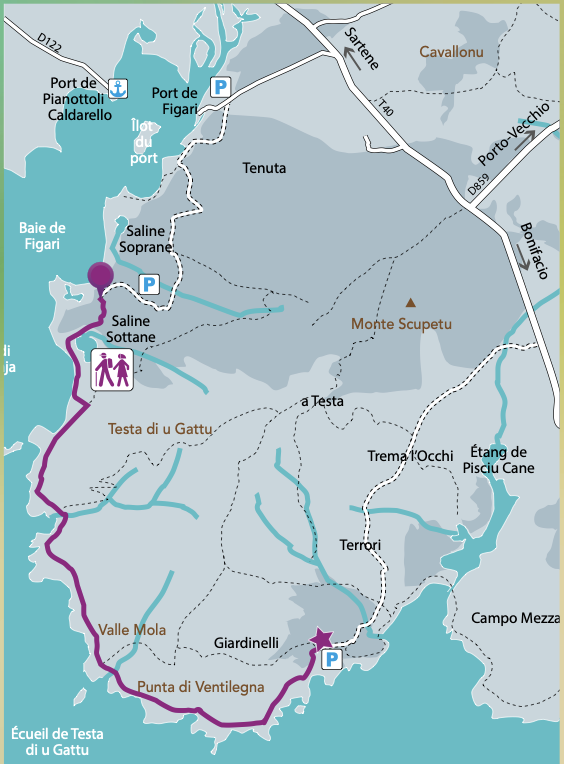 Randonnée A Testa Ventilegna Figari Corse