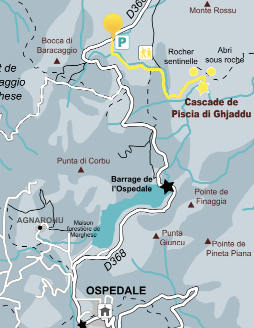 Cascade Piscia di Ghjaddu L'Ospedale Corse