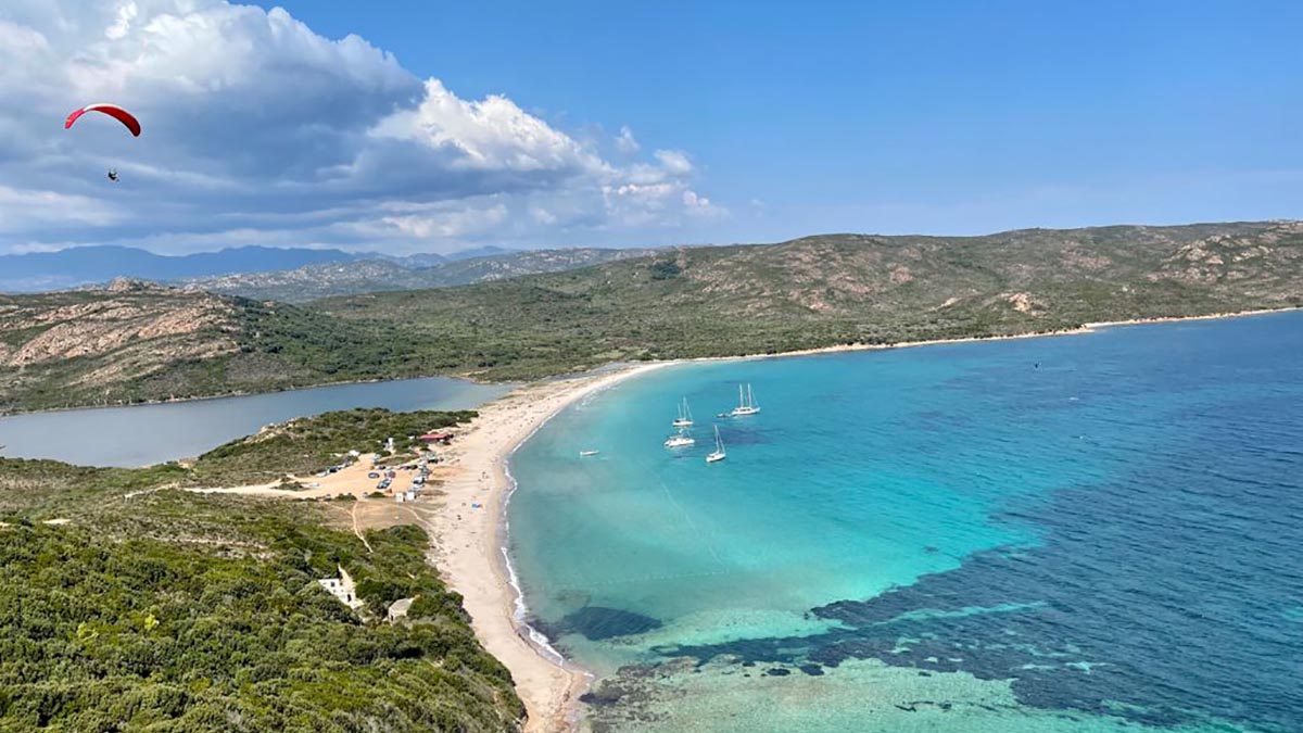 Plage de Balistra Bonifacio Corse sable blanc grande plage